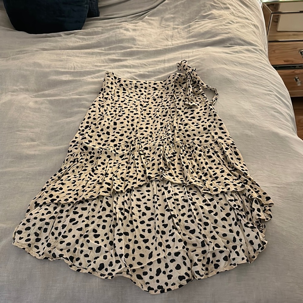 Aqua wrap skirt size small